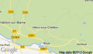 Plan de Villers-sous-Châtillon