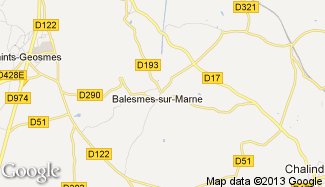 Plan de Balesmes-sur-Marne