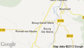 Plan de Bourg-Sainte-Marie