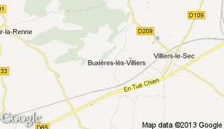 Plan de Buxières-lès-Villiers