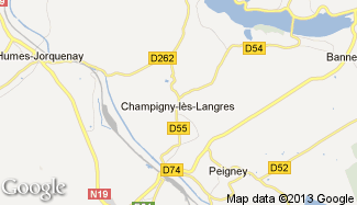 Plan de Champigny-lès-Langres