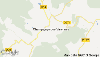 Plan de Champigny-sous-Varennes