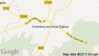 Plan de Colombey-les-Deux-Églises