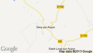 Plan de Giey-sur-Aujon