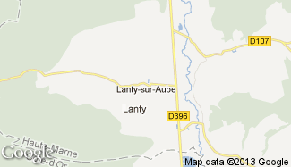 Plan de Lanty-sur-Aube