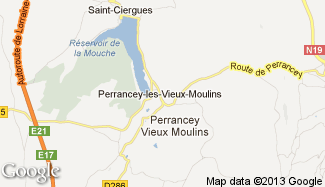 Plan de Perrancey-les-Vieux-Moulins