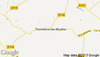 Plan de Thonnance-les-Moulins