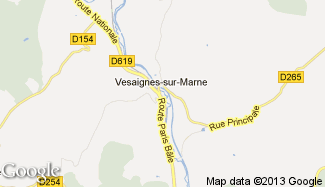 Plan de Vesaignes-sur-Marne