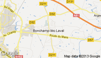 Plan de Bonchamp-lès-Laval