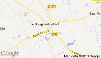 Plan de Le Bourgneuf-la-Forêt