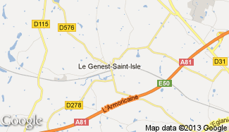 Plan de Le Genest-Saint-Isle