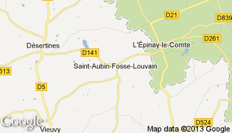 Plan de Saint-Aubin-Fosse-Louvain