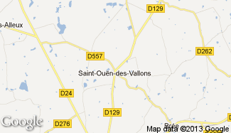 Plan de Saint-Ouën-des-Vallons