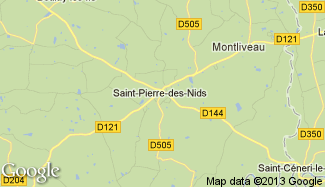 Plan de Saint-Pierre-des-Nids