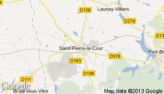 Plan de Saint-Pierre-la-Cour