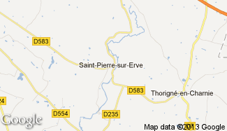 Plan de Saint-Pierre-sur-Erve