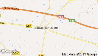Plan de Soulgé-sur-Ouette