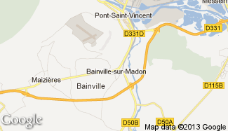 Plan de Bainville-sur-Madon