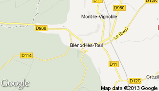 Plan de Blénod-lès-Toul