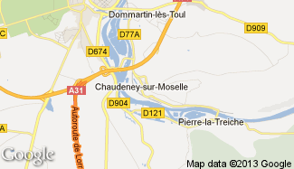 Plan de Chaudeney-sur-Moselle