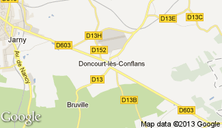 Plan de Doncourt-lès-Conflans