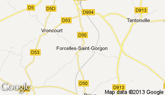 Plan de Forcelles-Saint-Gorgon
