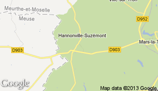 Plan de Hannonville-Suzémont