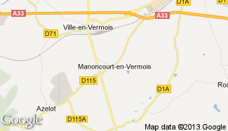 Plan de Manoncourt-en-Vermois