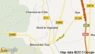 Plan de Mont-le-Vignoble