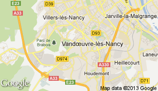 Plan de Vandoeuvre-lès-Nancy