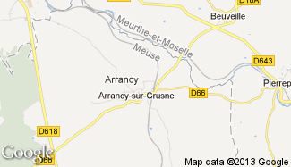 Plan de Arrancy-sur-Crusne