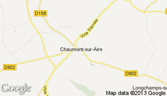 Plan de Chaumont-sur-Aire
