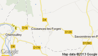 Plan de Cousances-les-Forges