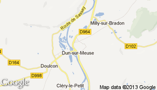 Plan de Dun-sur-Meuse