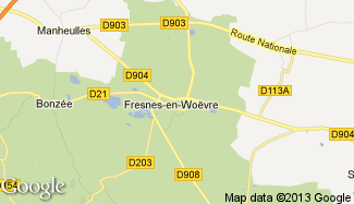 Plan de Fresnes-en-Woëvre