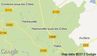 Plan de Hannonville-sous-les-Côtes