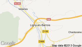 Plan de Ligny-en-Barrois