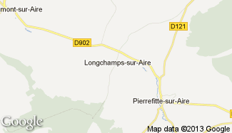 Plan de Longchamps-sur-Aire