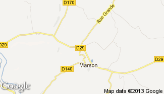 Plan de Marson-sur-Barboure