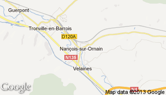 Plan de Nançois-sur-Ornain