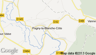 Plan de Pagny-la-Blanche-Côte