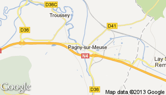 Plan de Pagny-sur-Meuse