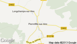 Plan de Pierrefitte-sur-Aire