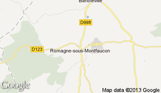 Plan de Romagne-sous-Montfaucon