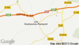 Plan de Les Souhesmes-Rampont