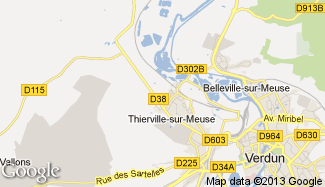 Plan de Thierville-sur-Meuse