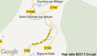 Plan de Ugny-sur-Meuse