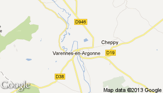 Plan de Varennes-en-Argonne