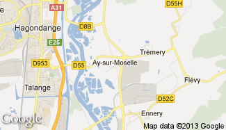 Plan de Ay-sur-Moselle