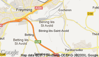 Plan de Béning-lès-Saint-Avold